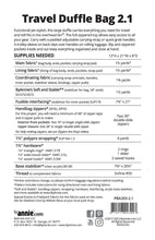 Load image into Gallery viewer, Travel Duffle Bag 2.1 Pattern - ByAnnie