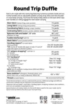 Load image into Gallery viewer, Round Trip Duffle Pattern - ByAnnie