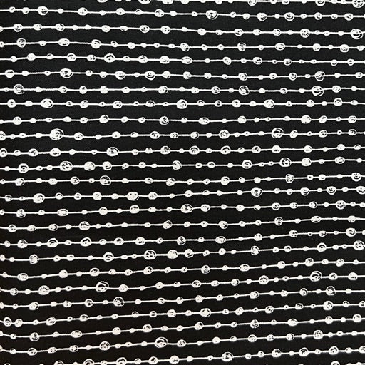 Basically Black & White 2 Doodle beaded Stripe Negative 25cm 10224-98