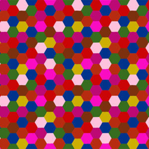 Piecework 25cm AMT111-28L Hexagons Lush - Anna Maria