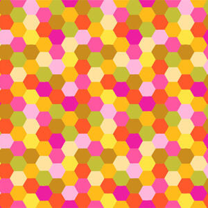 Piecework 25cm AMT111-52C Hexagons Cheery - Anna Maria