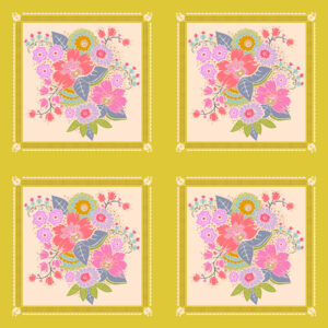 Allegory 25cm AMT144-71V Square Dance Bright Panel - Anna Maria