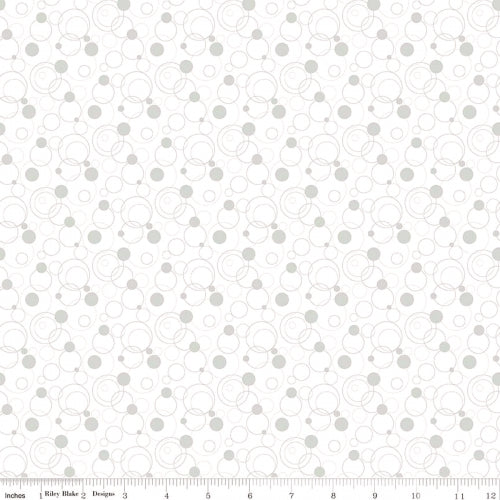 Effervescence Circles Gray 25cm C13731 - Riley Blake - Sue Daley