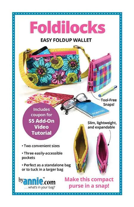 Foldilocks Easy Foldup Wallet Pattern - ByAnnie