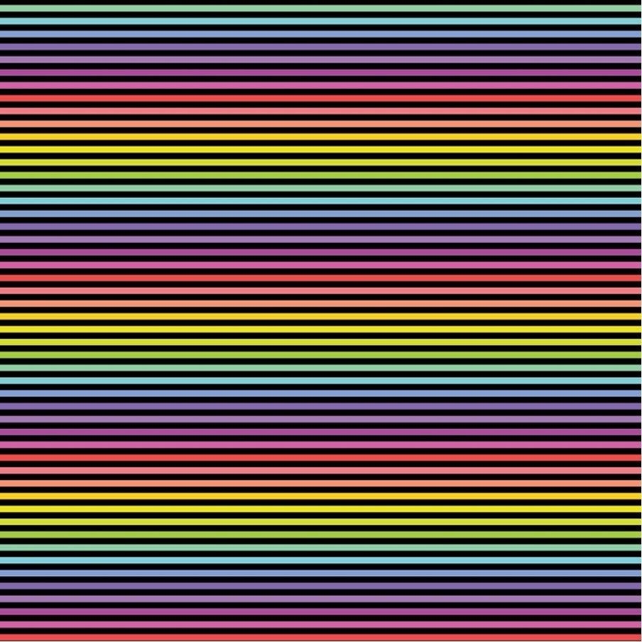 Stripes Black Rainbow 25cm DV2800 - Devonstone Collection