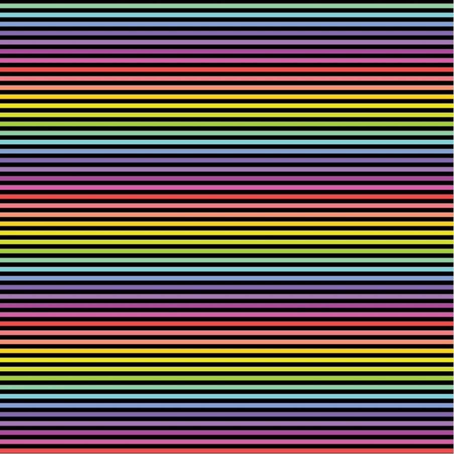Stripes Black Rainbow 25cm DV2800 - Devonstone Collection