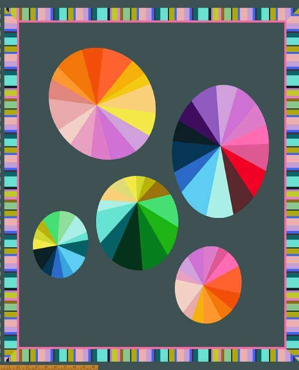 Color Wheel Panel 25cm 53259D-1 - Windham Fabrics