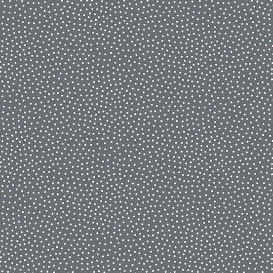 Freckle Dot 25cm A9436C Grey - Andover Fabrics