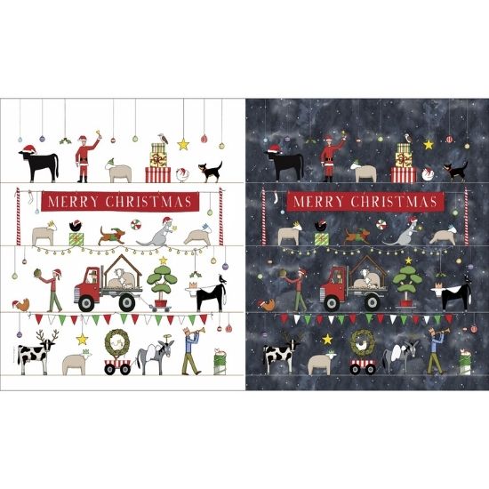 Christmas in Australia Panel DV3933 - Rachael Flynn - Red Tractor Designs
