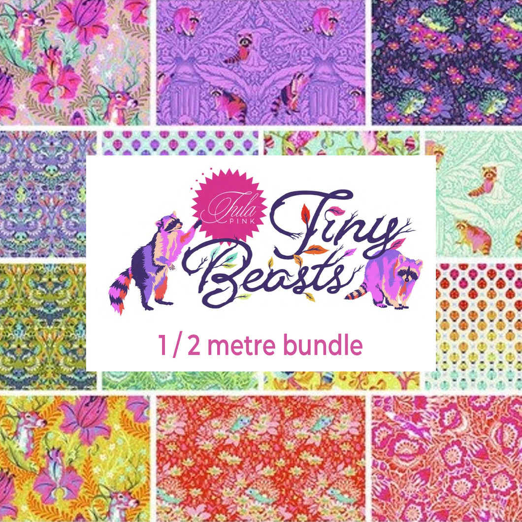 Tiny Beasts Half Metre Bundle - 14 pcs - Tula Pink