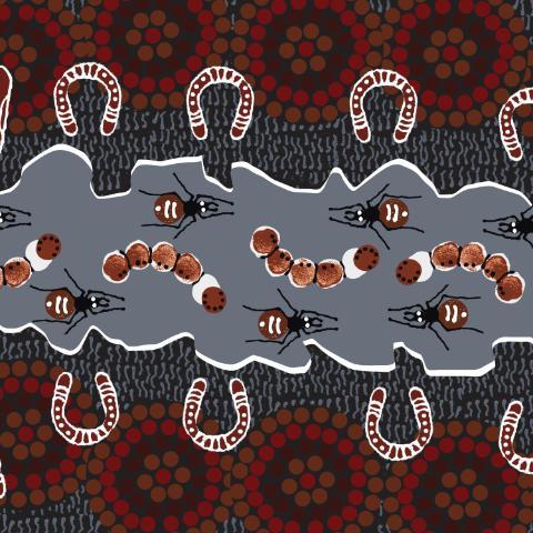 Gathering Bush Food Black 25cm - Marie Ellis