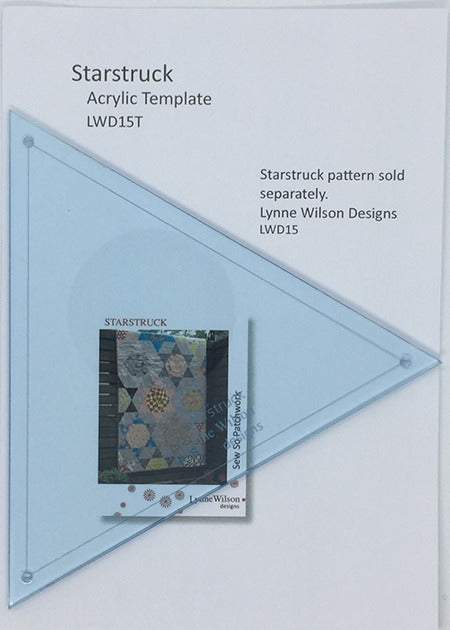 Starstruck Triangle Acrylic Template - Lynne Wilson Designs