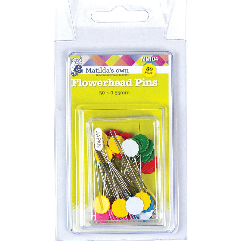 Flowerhead Pins 50 x 0.55mm - Matilda's Own