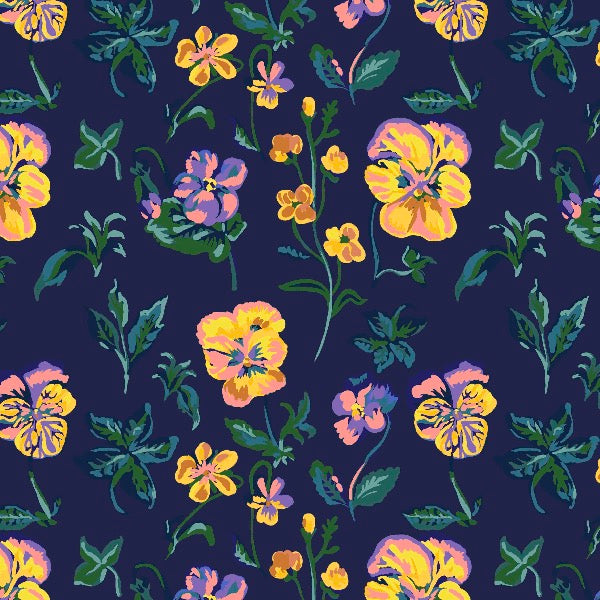 Mon Jardin 25cm PWNL037 Navy - Nathalie Lete