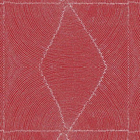 Plum Seeds Red 25cm - Kathleen Pitjara
