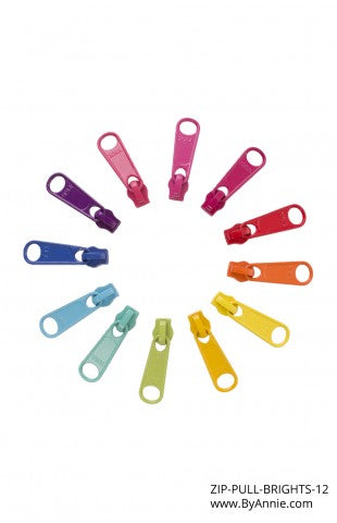 ByAnnie Zipper Pulls - Brights