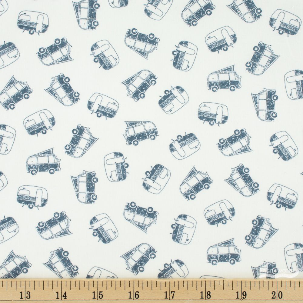 Campers 25cm DS 1627 White - Dear Stella Design
