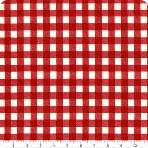 Home Sweet Holidays M56009-11 Winter White and Berry Red Buffalo Plaid - Deb Strain
