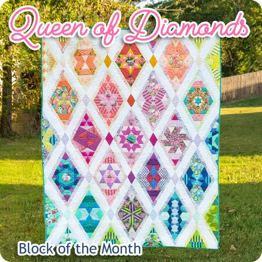 Queen of Diamonds Block of the Month - Tula Pink PRE-ORDER