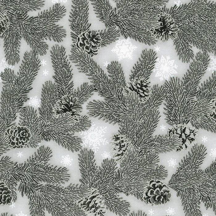 Holiday Flourish 15 25cm RK20783-186 Silver - Robert Kaufman