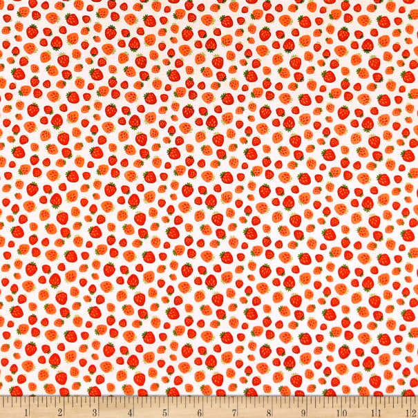 Enchanted Forest 25cm 61190303 Strawberry Fields - Camelot Fabrics