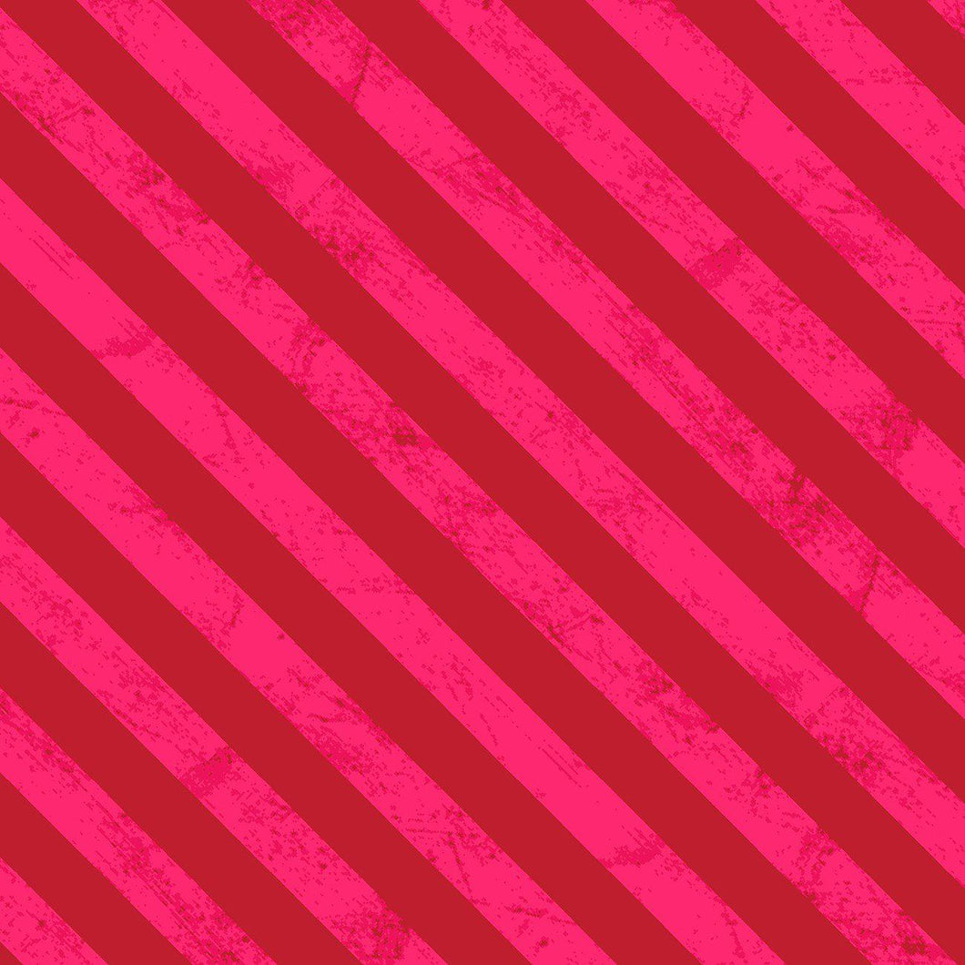 Noah & Friends Diagonal Stripe 25cm Y3336-82 Red - Liza Lewis